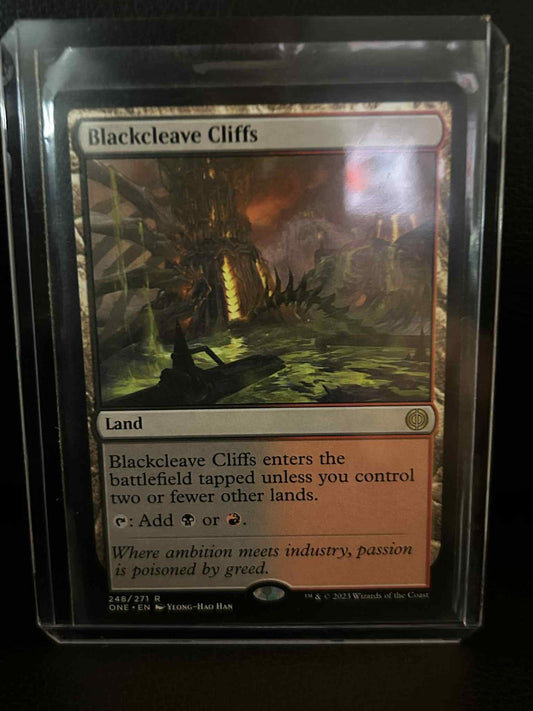 Blackcleave Cliffs Phyrexia: All Will Be One Magic: the Gathering Lightly Played