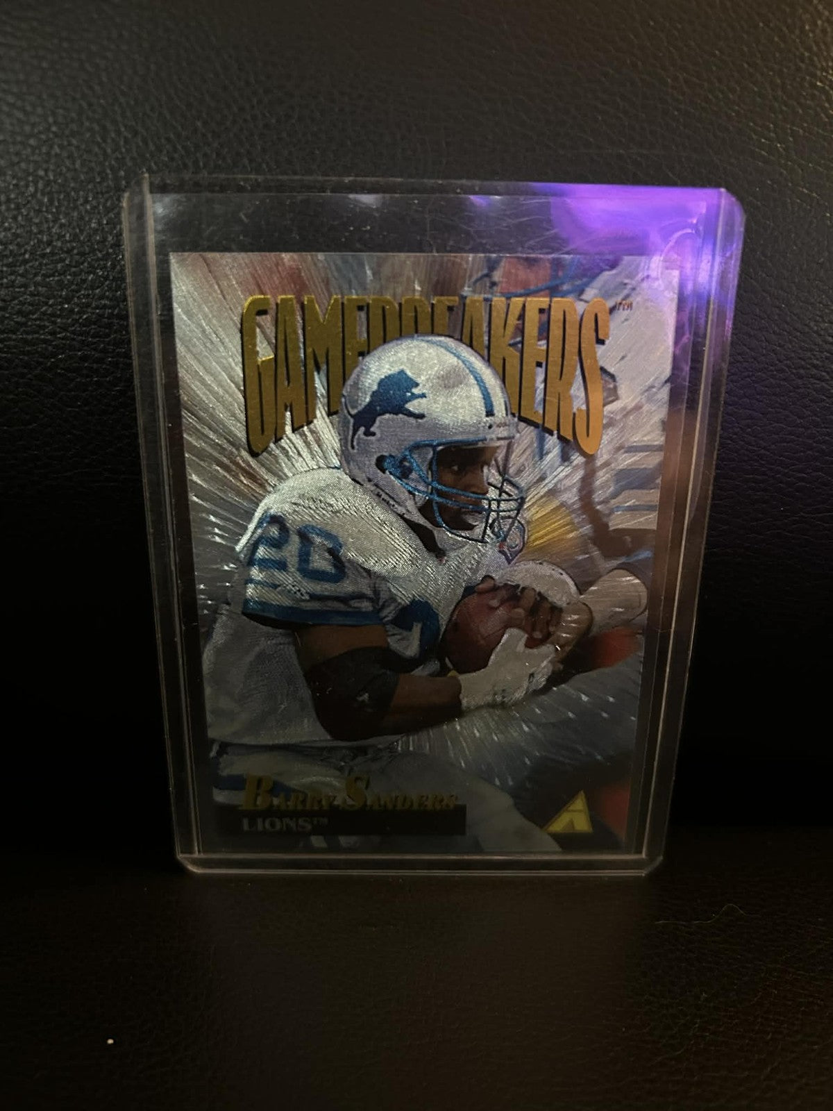 Barry Sanders Gamebreakers #11 1995 Pinnacle Football Leicht bespielte Sammelkarte
