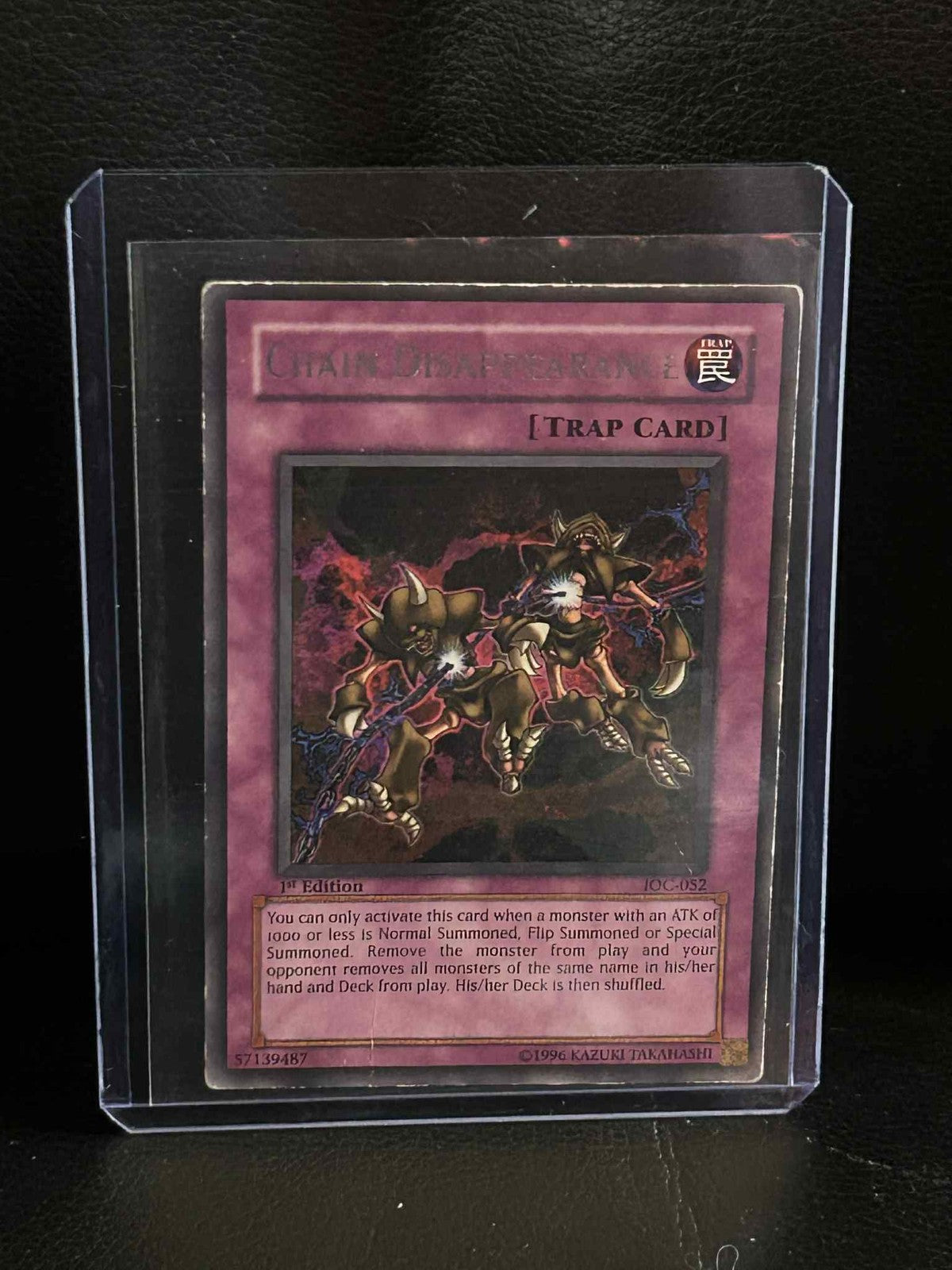 Chain Disappearance - IOC-052 - Rare - 1st Edition Invasion of Chaos Yu-Gi-Oh!