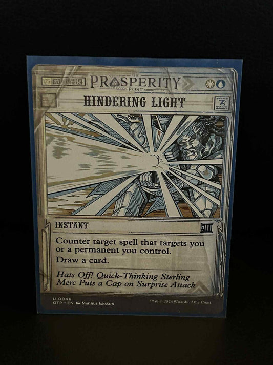 Hindering Light Outlaws of Thunder Junction: Breaking News Magic: The Gathering