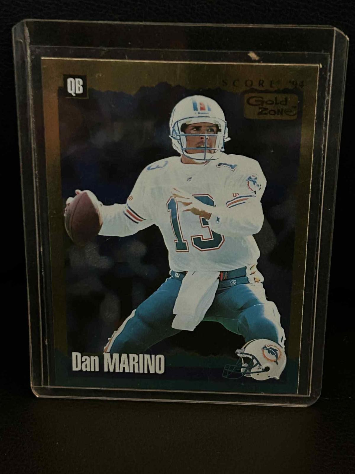 Dan Marino [Gold Zone] #65 | 1994 Panini Score 1994 Panini Score Football Modera Trading Card