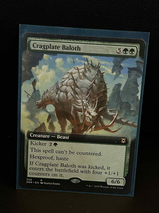 Cragplate Baloth - Extended Art Zendikar Rising Magic: The Gathering Lightly Pla