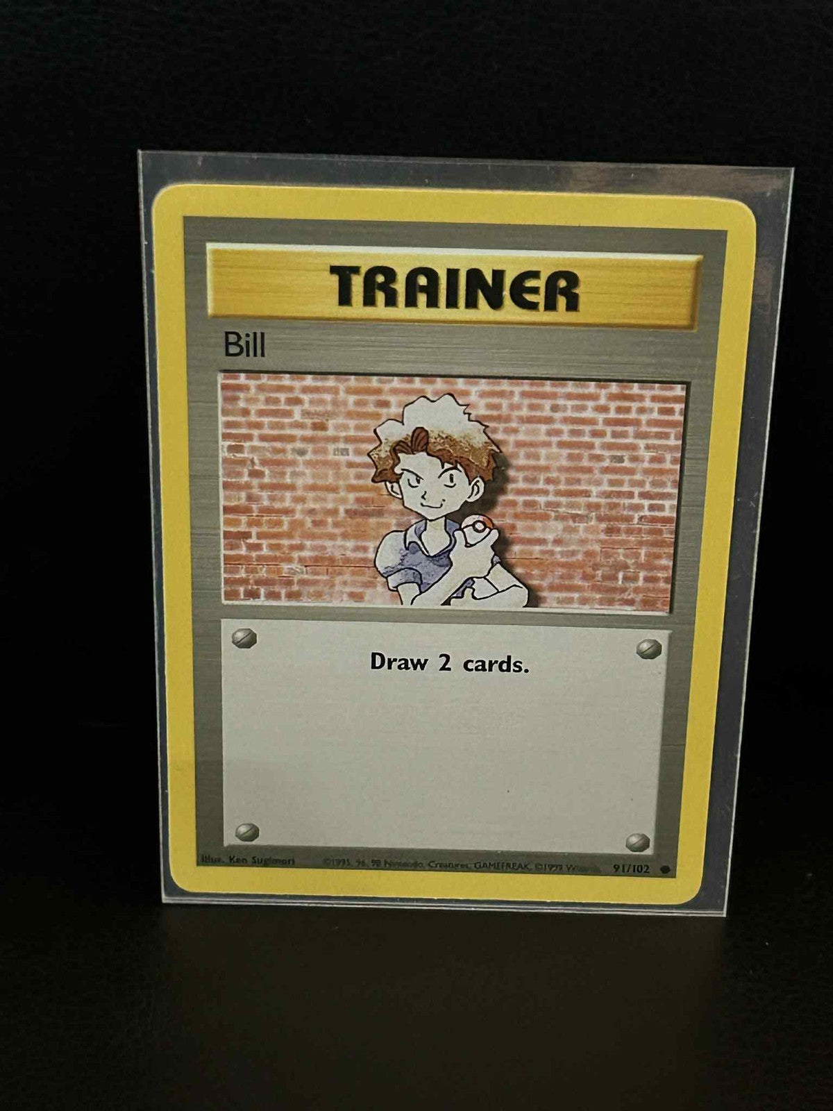 Bill - 91/102 - Common - Unlimited Edition Base Set Pokemon Moderately Played, E