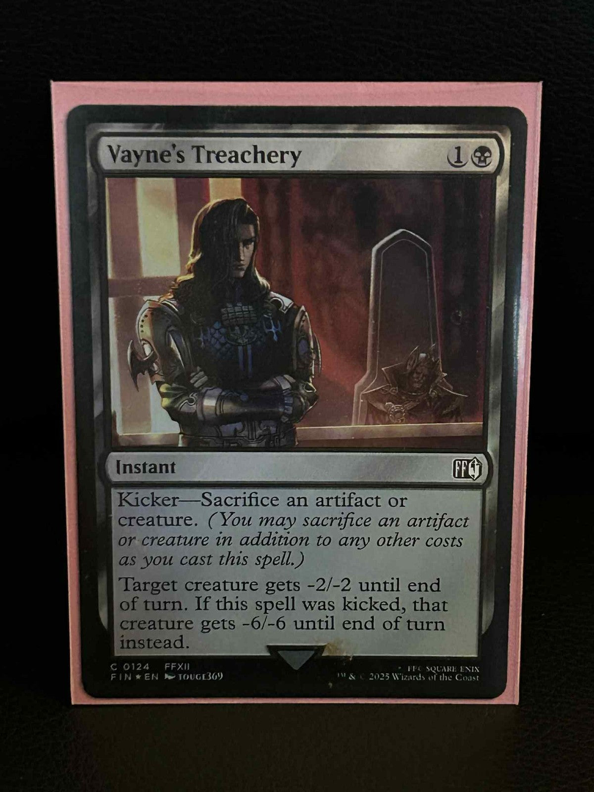 Vayne's Treachery - Foil Final Fantasy Magic: The Gathering Lightly Played, Engl