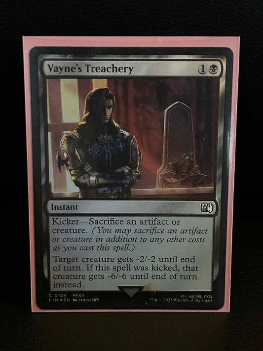 Vayne's Treachery - Foil Final Fantasy Magic: The Gathering Lightly Played, Engl