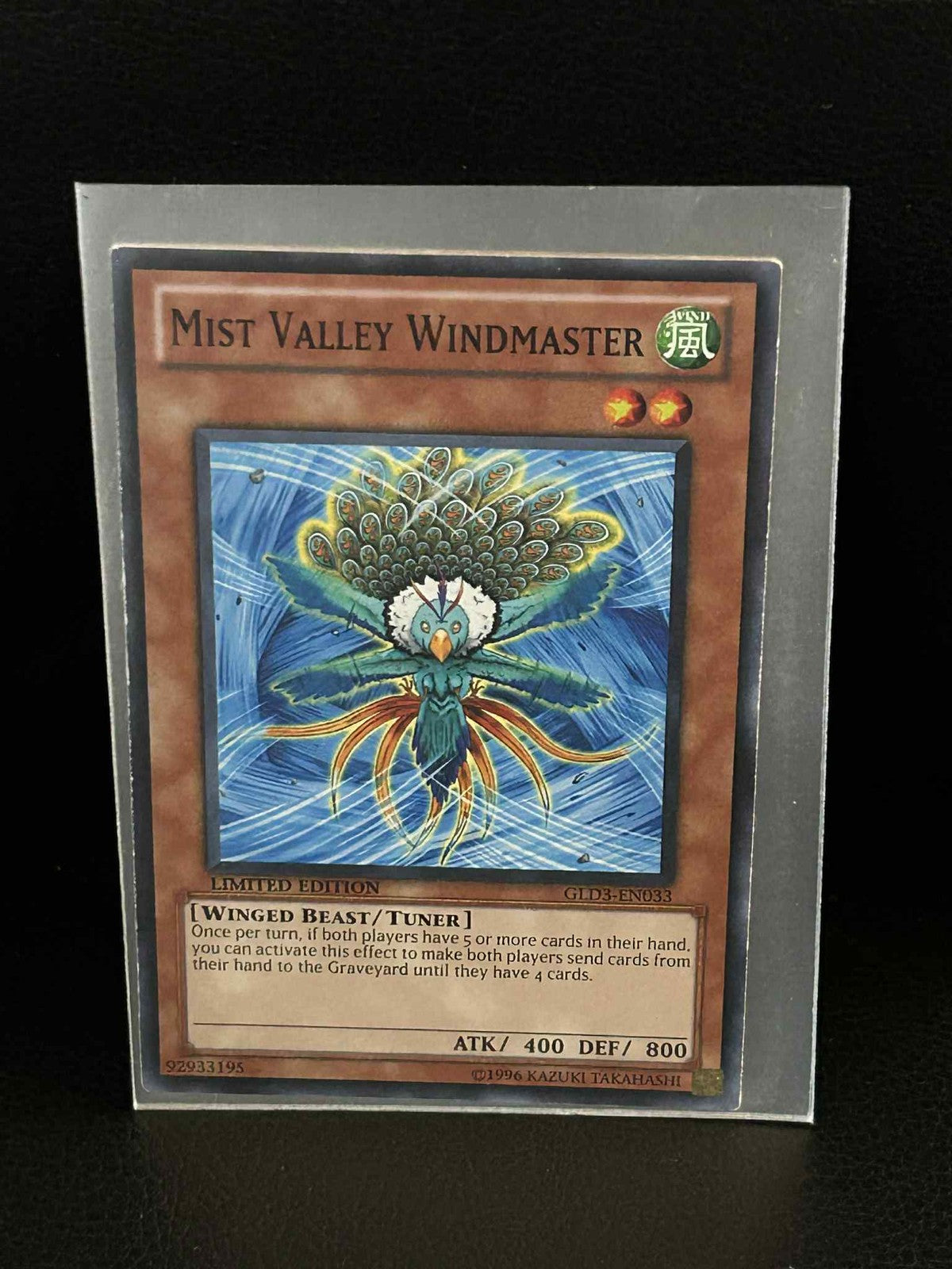 Mist Valley Windmaster - GLD3-EN033 - Common - Limited Edition Gold Series 3 Yu-