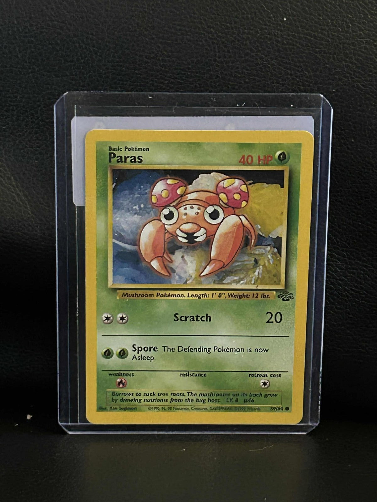 Paras - 59/64 - Common - Unlimited Edition Jungle Pokemon Moderately Played, Eng