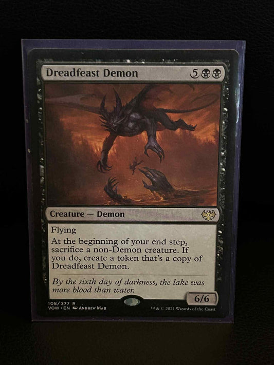 Dreadfeast Demon Innistrad: Crimson Vow Magic: The Gathering Lightly Played, Eng