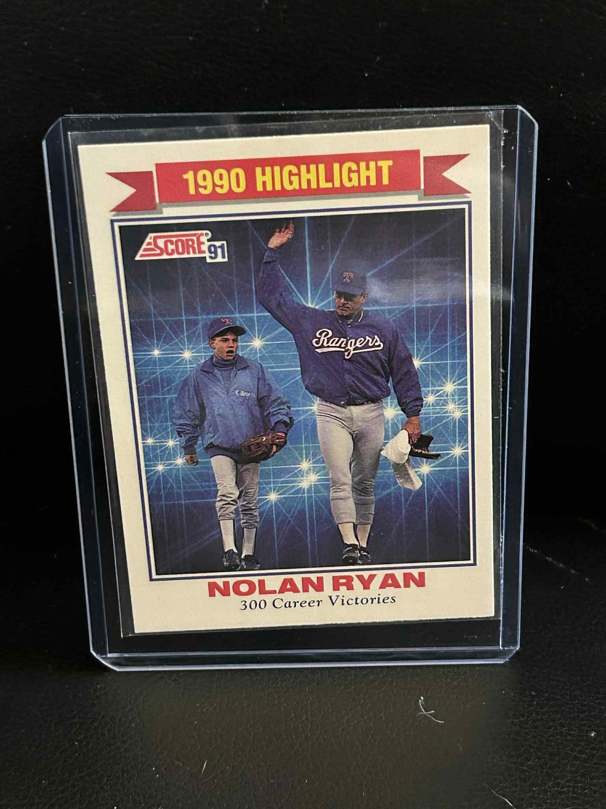 Nolan Ryan #417 1991 Score Baseball Moderately Played
