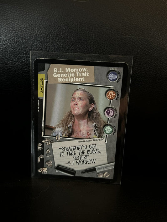 B.j. Morrow, Genetic Trait Recipient Premier Edition X-Files Light Play