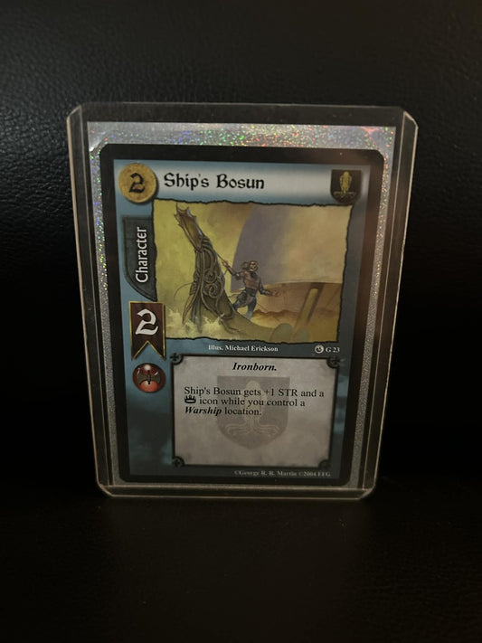 Ship's Bosun #G23 Ice & Fire Premium Starter A Game of Thrones Leicht bespielt