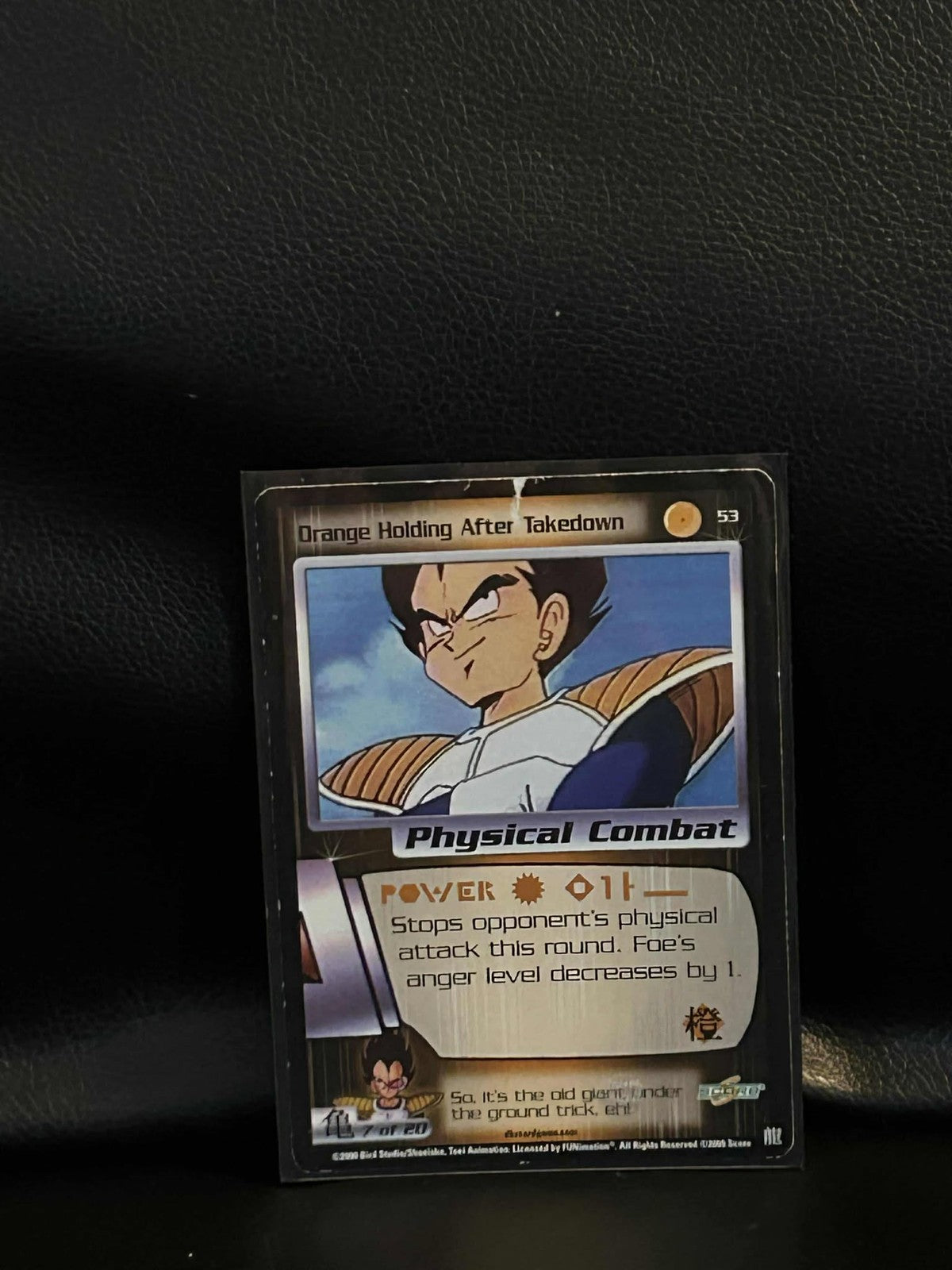 Orange Holding After Takedown – 053 – Limitierte Auflage Saiyajin-Saga Dragon Ball Z Sammelkarte