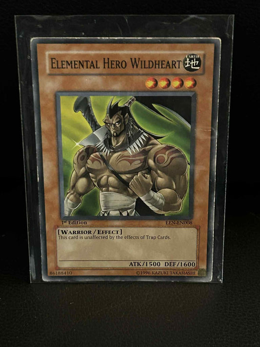 Elemental Hero Wildheart - EEN-EN008 - Common - 1st Edition Elemental Energy Yu-