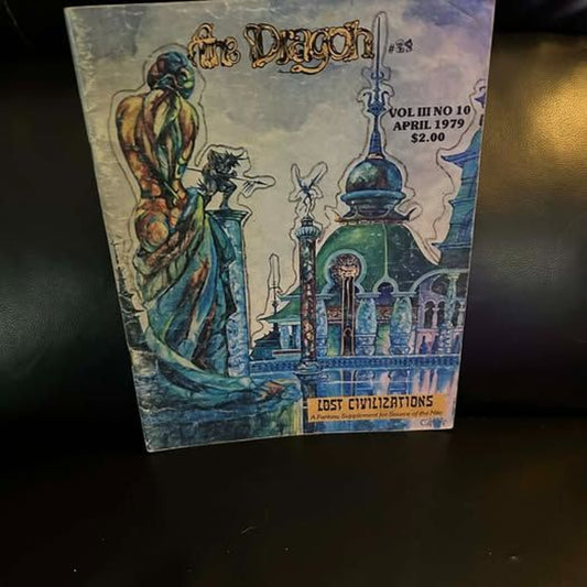 D&D The Dragon Magazine 24 Vol. III No.10 April 1979 Ral Partha Enterpises F2