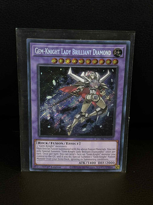 Gem-Knight Lady Brilliant Diamond - BLMM-EN145 - Secret Rare - 1st Edition Battl