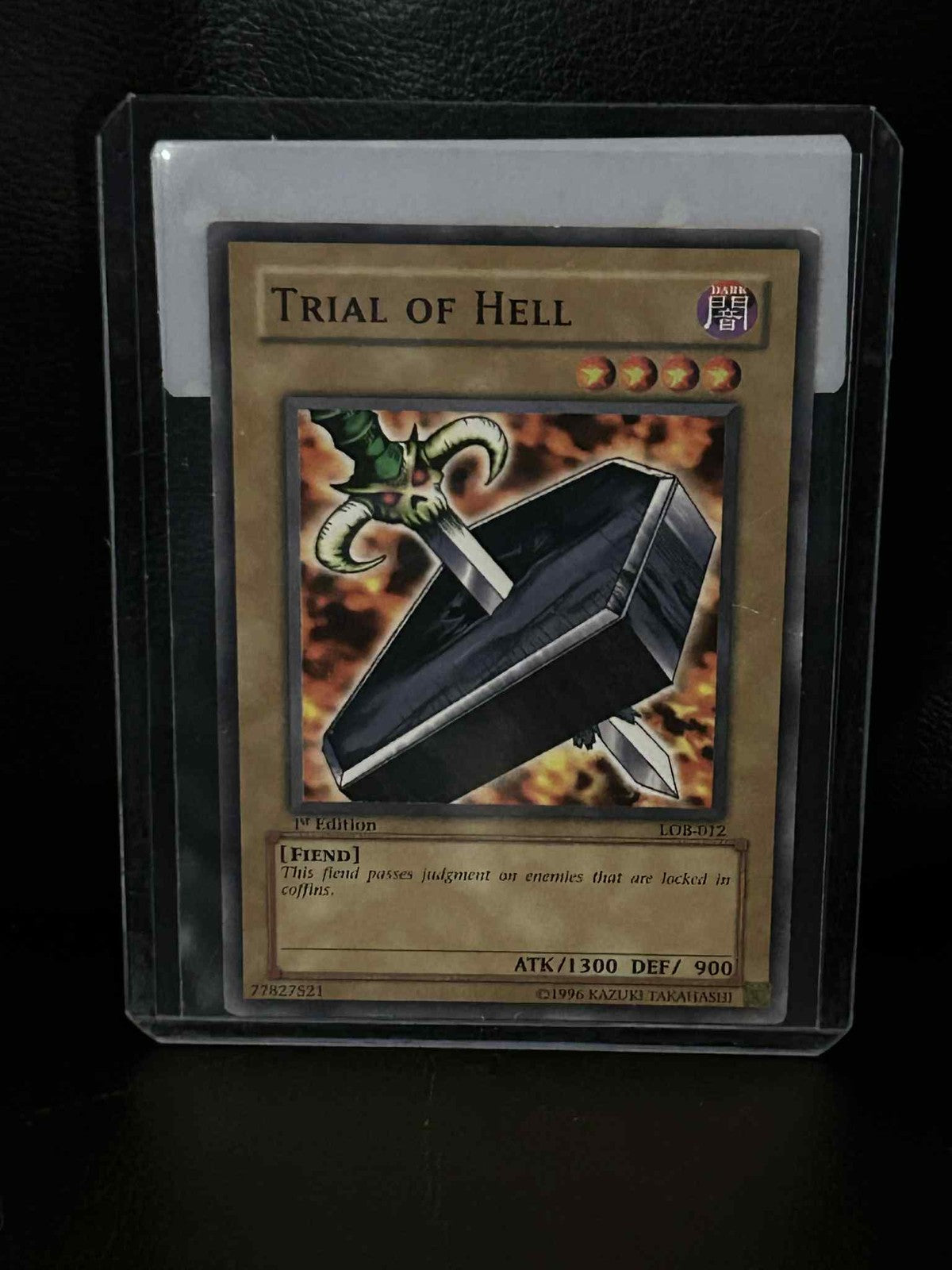Trial of Hell - LOB-012 - Common - 1st Edition Legend of Blue Eyes White Dragon