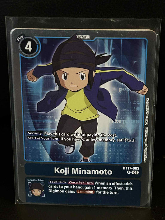 Koji Minamoto - BT17-083 - R - Foil Secret Crisis Digimon Lightly Played