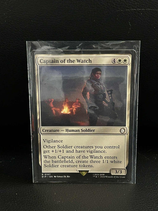Captain of the Watch Universes Beyond: Fallout Magic: The Gathering Lightly Play