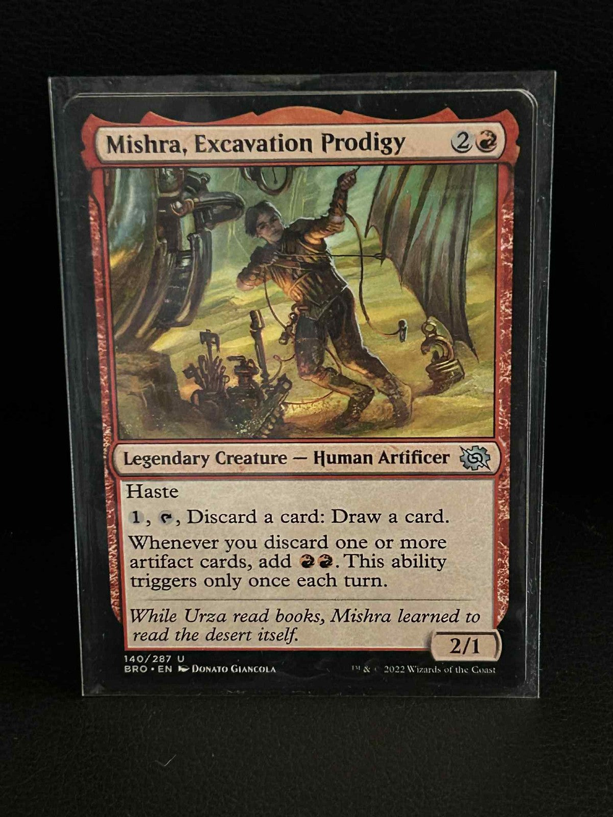 Mishra, Excavation Prodigy The Brothers' War Magic: The Gathering Lightly Played