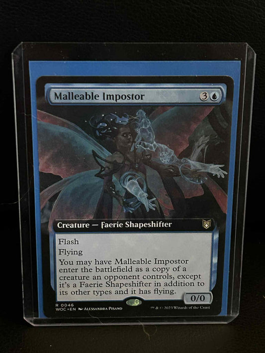 Malleable Impostor - Extended Art Commander: Wilds of Eldraine Magic: The Gather