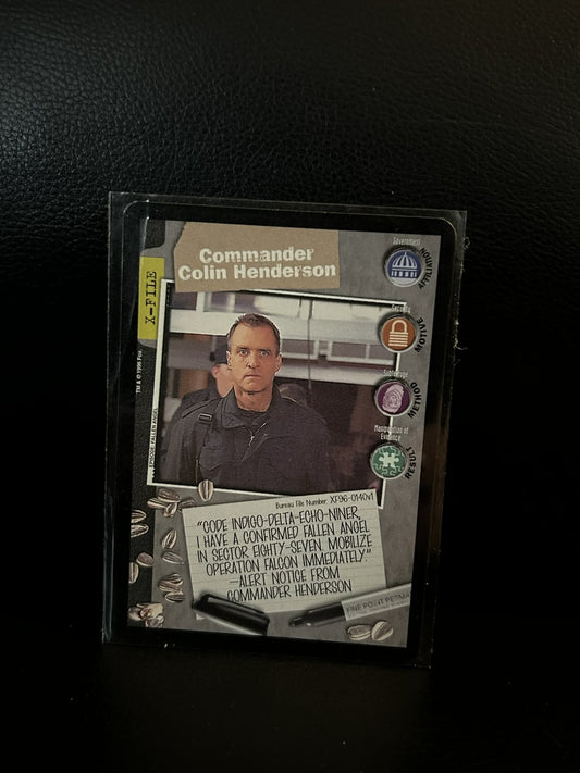 Commander Colin Henderson Premier Edition X-Files Light Play