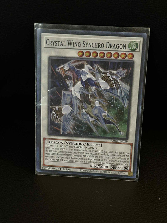 Crystal Wing Synchro Dragon - RA02-EN029 - Super Rare - 1st Edition 25th Anniver