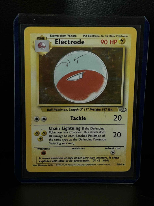 Electrode - 2/64 - Holo Rare - Unlimited Edition Jungle Pokemon Moderately Playe