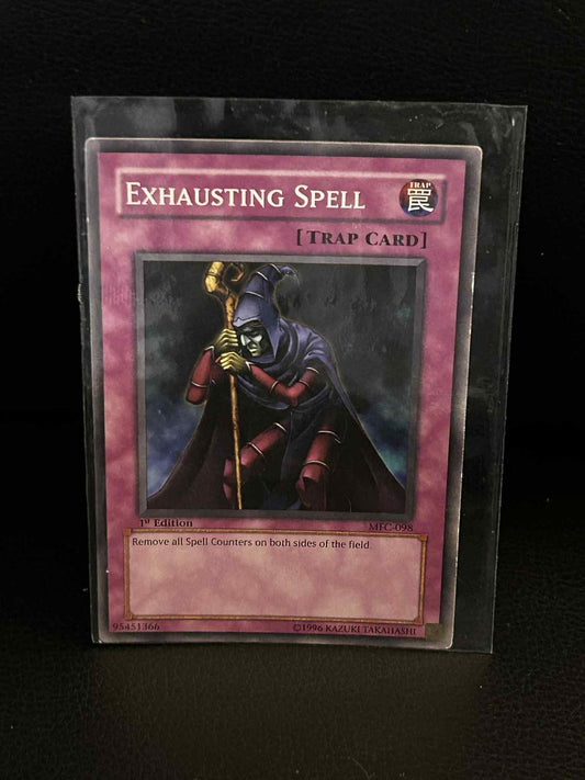 Exhausting Spell - MFC-098 - Common - 1st Edition Magician's Force Yu-Gi-Oh!