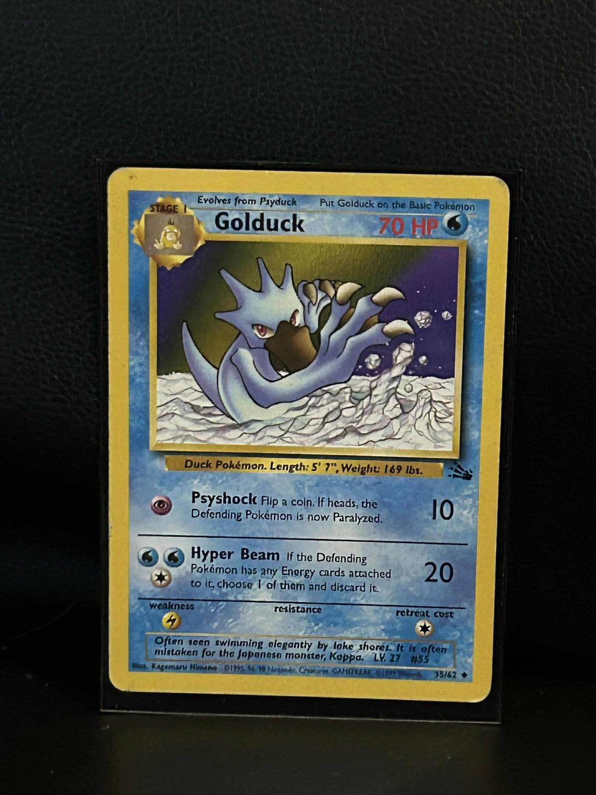 Golduck - 35/62 - Uncommon - Unlimited Edition Fossil Pokemon Moderately Played,