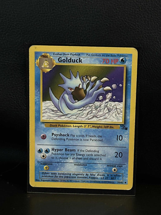 Golduck - 35/62 - Uncommon - Unlimited Edition Fossil Pokemon Moderately Played,
