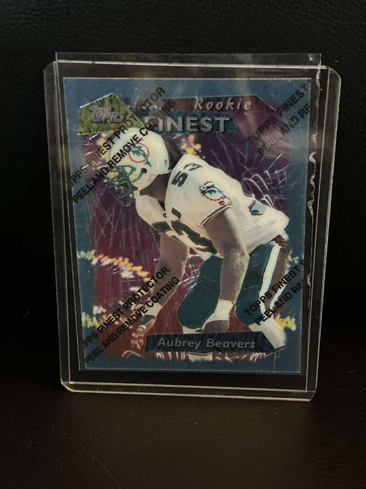 Aubrey Beavers [Refractor] #117 | 1995 Topps Finest Football