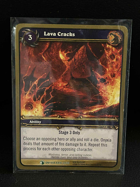 Lava Cracks Onyxia's Lair World of Warcraft Lightly Played