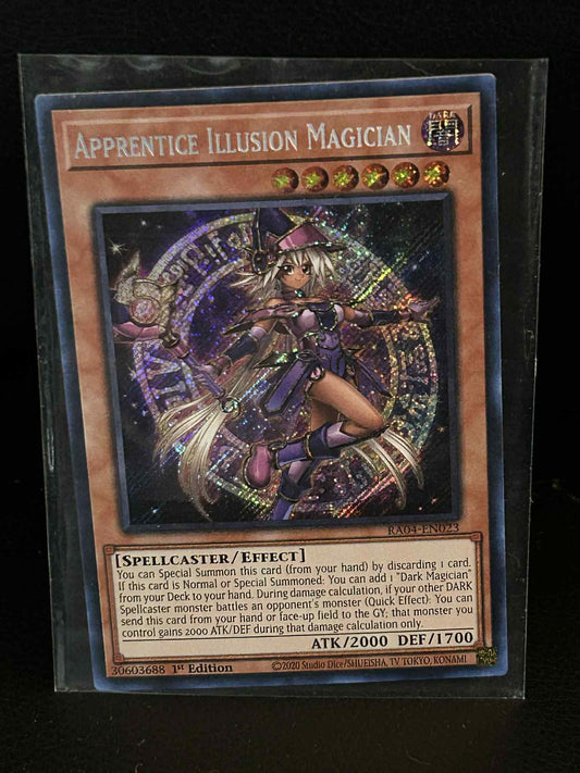 Apprentice Illusion Magician - RA04-EN023 - Secret Rare - 1st Edition Quarter Ce