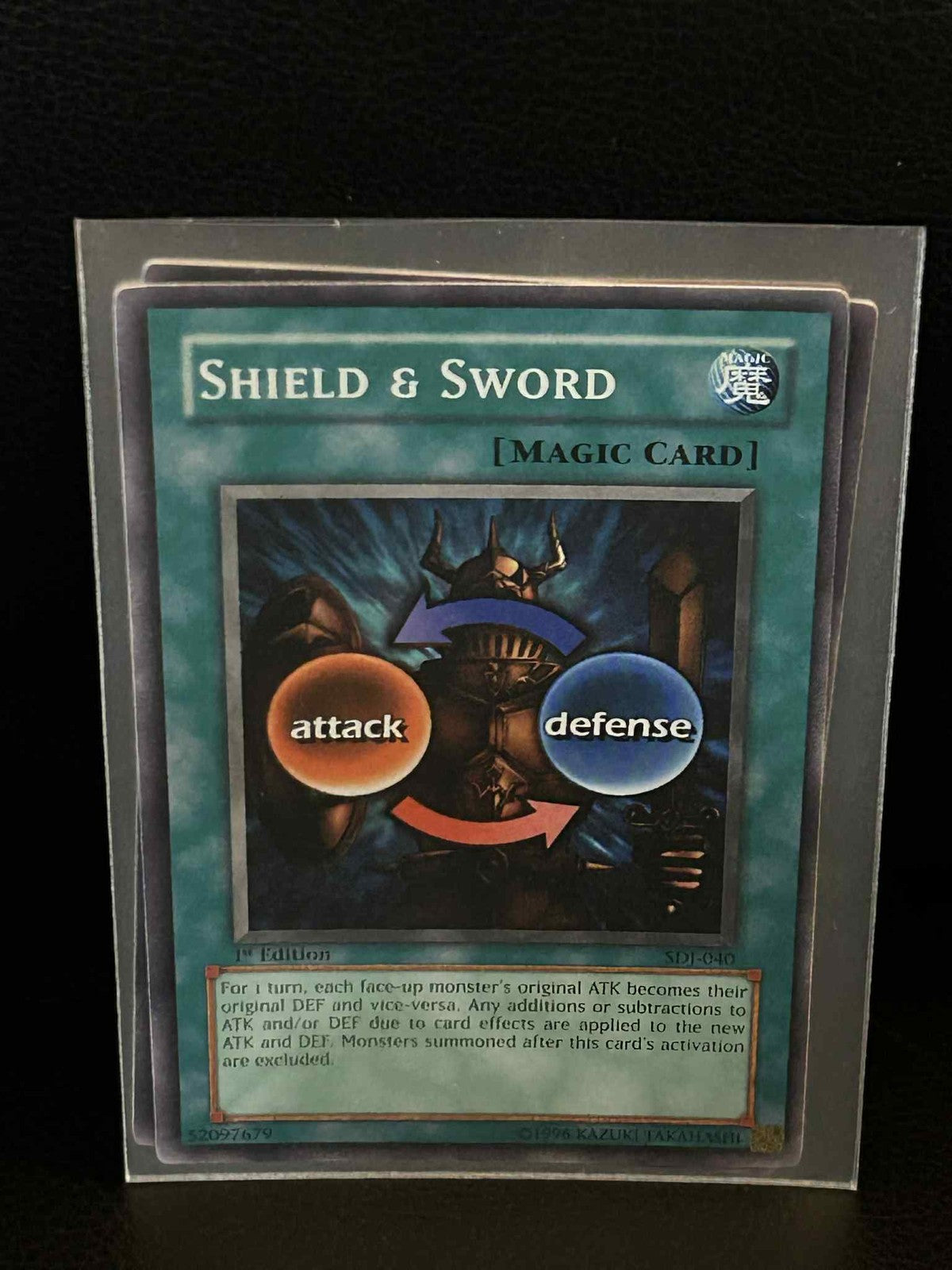 Shield & Sword - SDJ-040 - Common - 1st Edition Starter Deck: Joey Yu-Gi-Oh! Mod