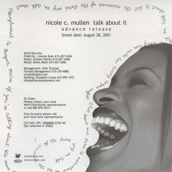 Nicole C. Mullen - Talk About It (CD) (Neuwertig (M))