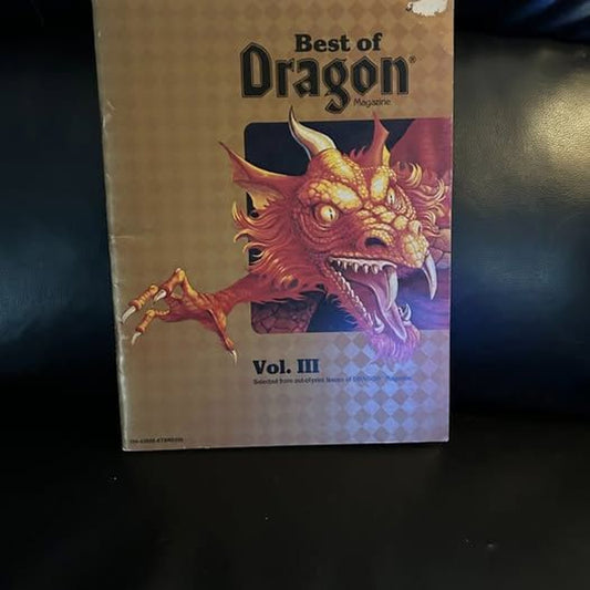 Advanced Dungeons & Dragons The Best of Dragon Magazine Vol. III AD&D 1983