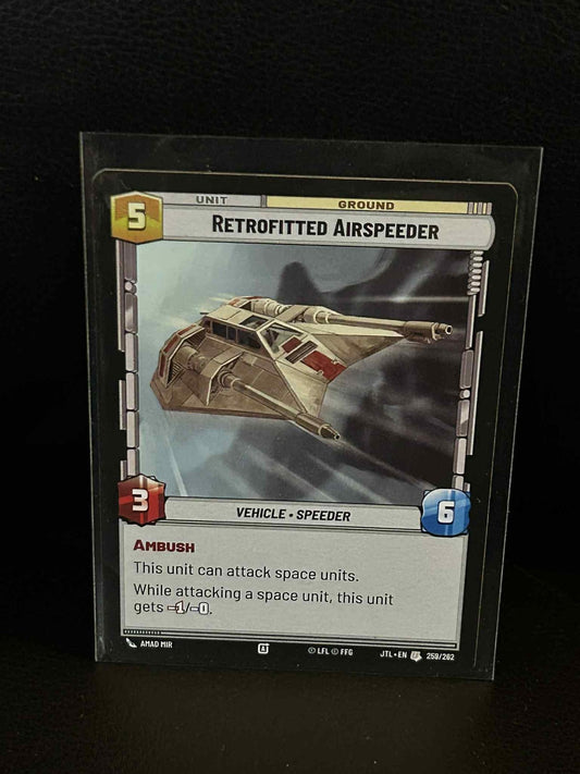 Retrofitted Airspeeder Jump to Lightspeed Star Wars: Unlimited Lightly Played
