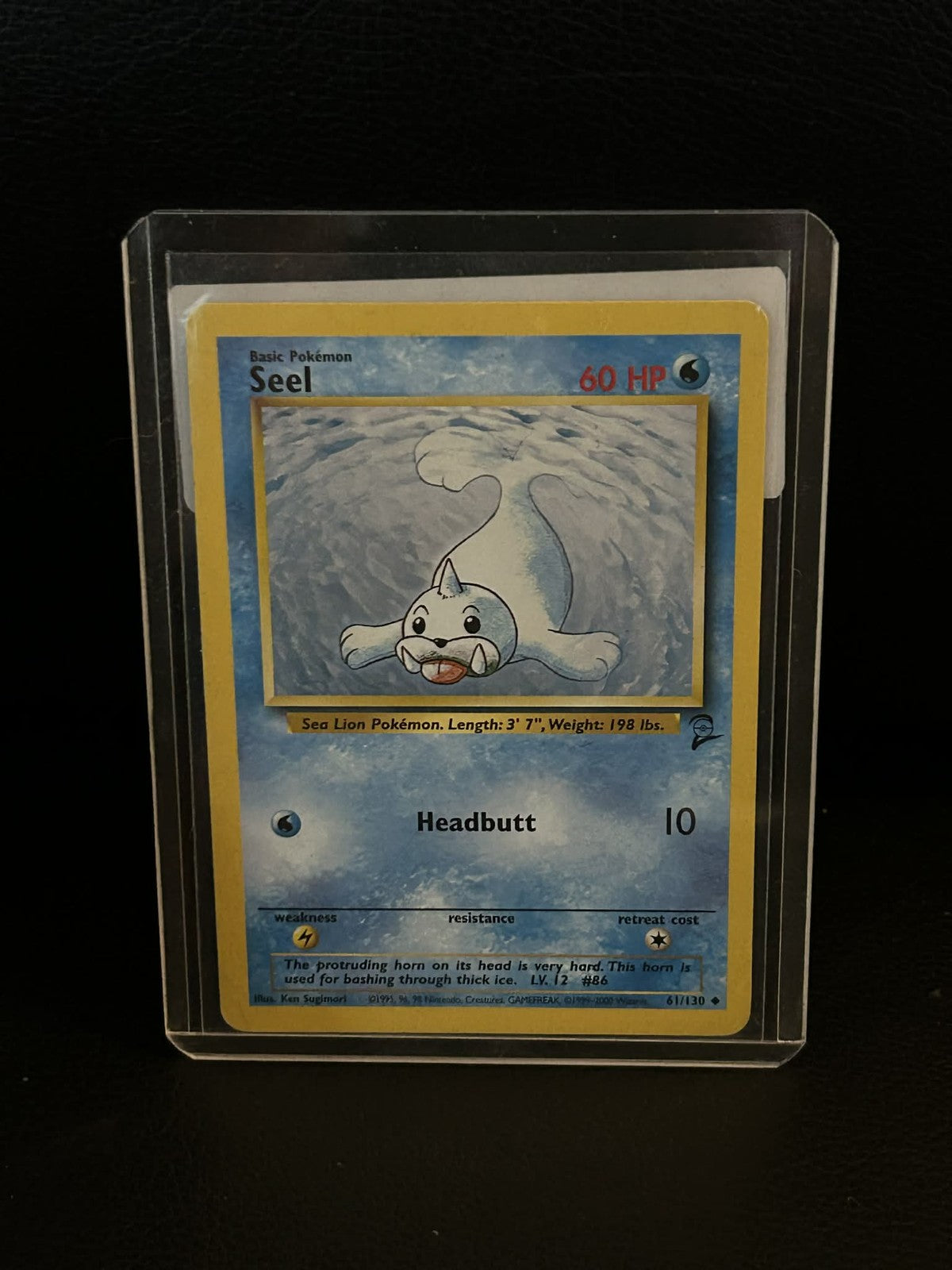 Seel - 61/130 - Uncommon - Unlimited Edition Base Set 2 Pokemon Moderately Playe