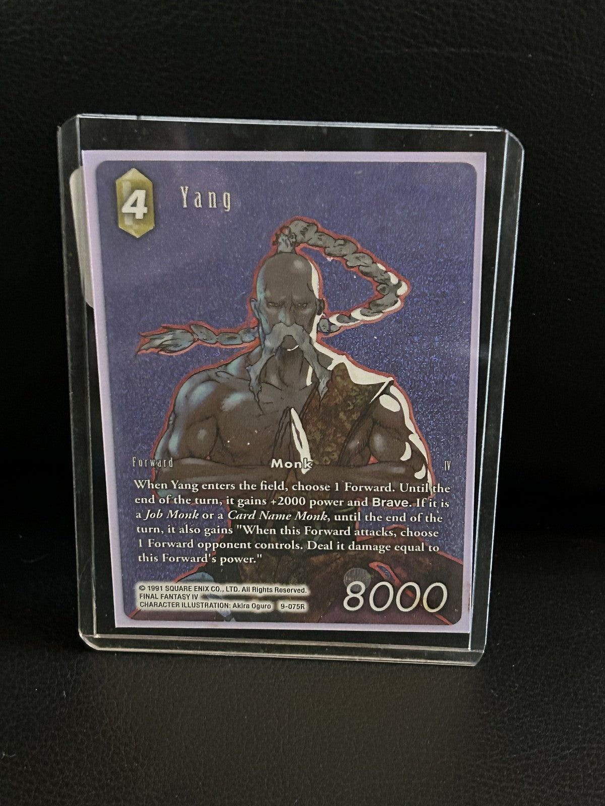 Yang - 9-075R - Full Art Opus 9 Final Fantasy Lightly Played