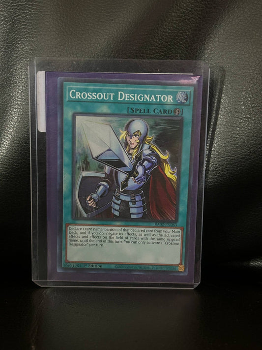 Crossout Designator - RA02-EN063 - Super Rare - 1st Edition 25th Anniversary Rar