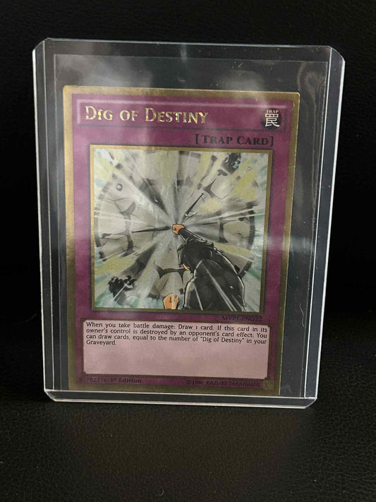 Dig of Destiny - MVP1-ENG22 - Gold Rare - 1st Edition The Dark Side of Dimension