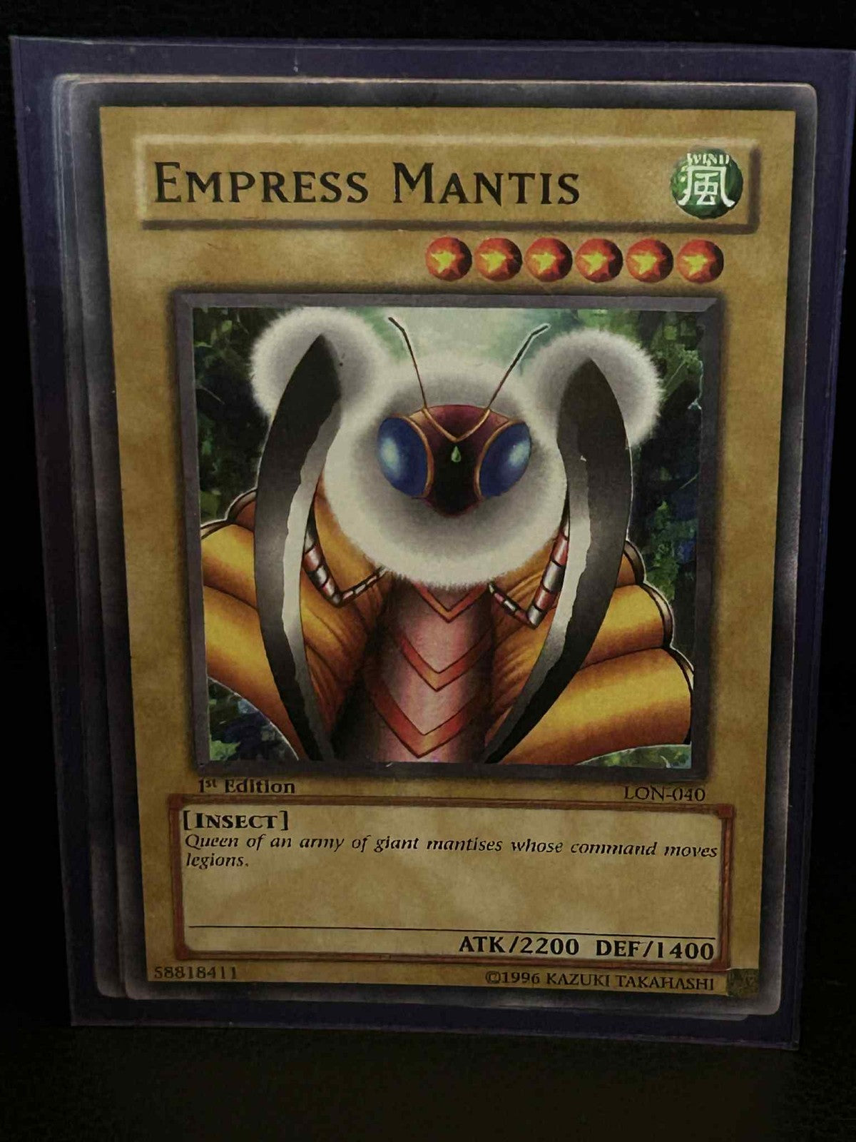 Empress Mantis - LON-040 - Common - 1st Edition Labyrinth of Nightmare Yu-Gi-Oh!