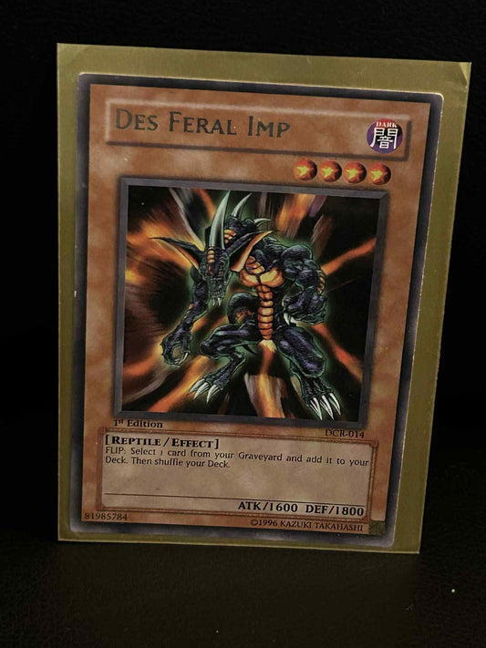 Des Feral Imp - DCR-014 - Rare - 1st Edition Dark Crisis Yu-Gi-Oh! Moderately Pl