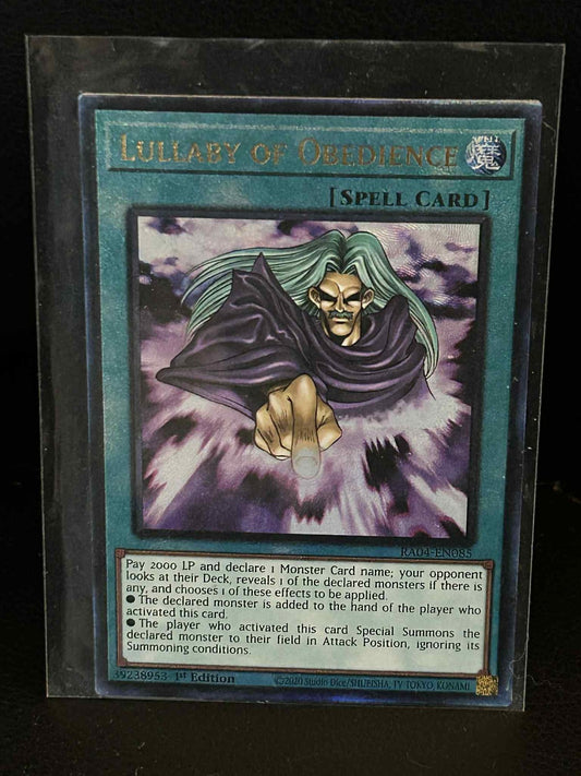 Lullaby of Obedience - RA04-EN085 - Ultimate Rare - 1st Edition Quarter Century