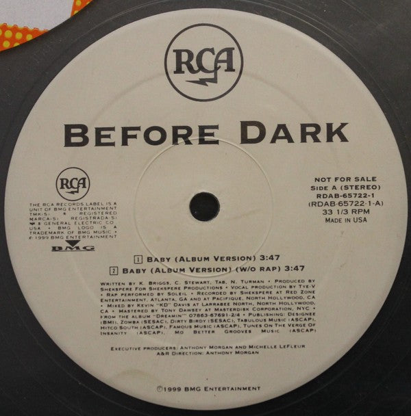 Before Dark - Baby (12") (Very Good Plus (VG+))