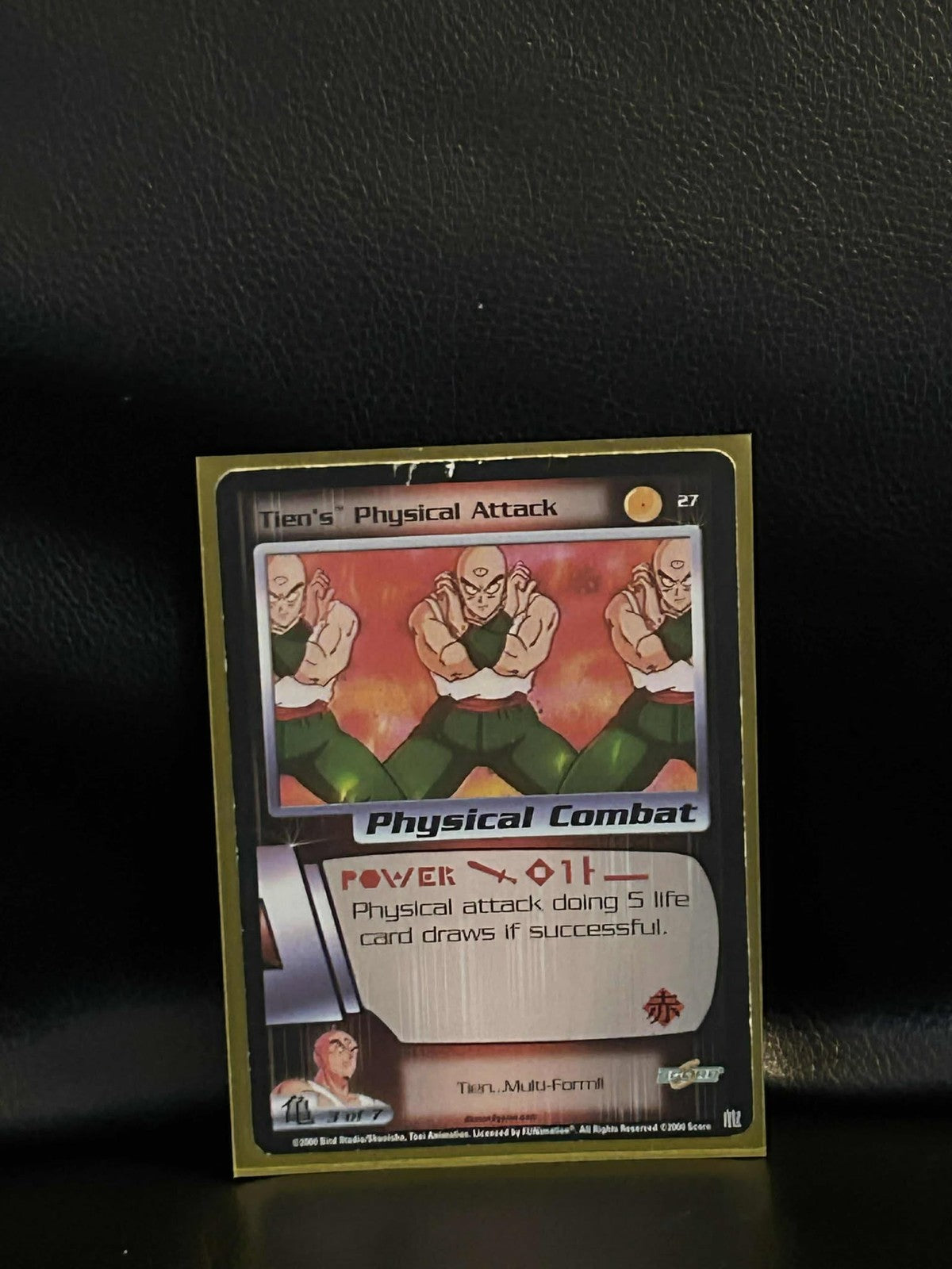 Tien's Physical Attack - 027 - Limited Edition Saiyan Saga Dragon Ball Z Heavily