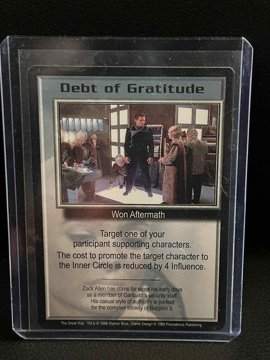 Debt of Gratitude The Great War Babylon 5 Light Play