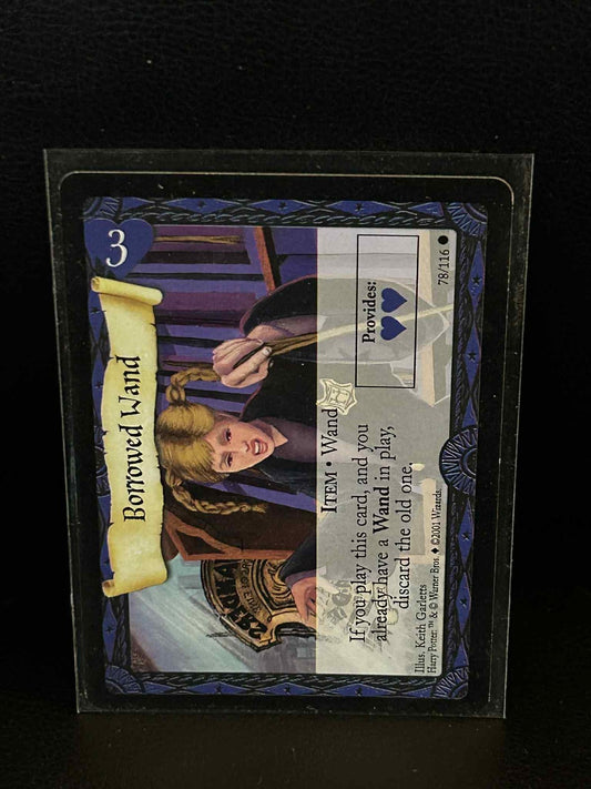 Borrowed Wand 78/116 Base Set Harry Potter Moderately Played