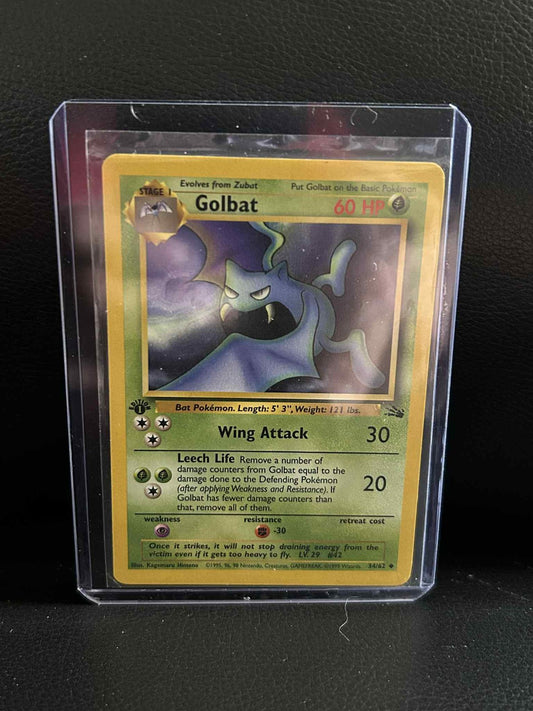 Golbat - 34/62 - Uncommon - 1st Edition Fossil Pokemon Moderately Played, Englis