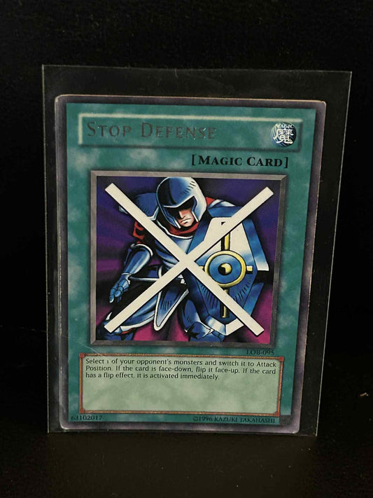 Stop Defense - LOB-095 - Rare - Unlimited Edition Legend of Blue Eyes White Drag